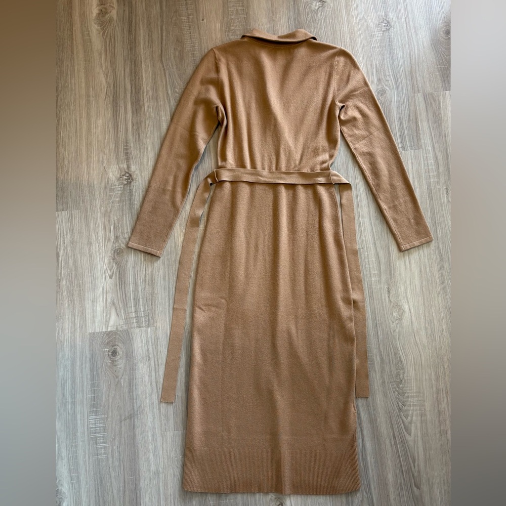 PAIGE Carmen Sweater Dress Color Deep Camel ๐ช Size XS - Picture 7 of 12